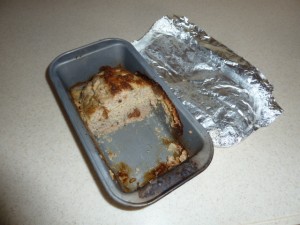 Meatloaf half gone