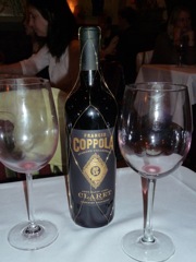  now time for Francis Coppola Claret