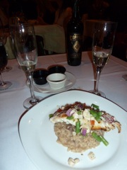 course 5 - pan seared red snapper with lots of yumminess