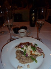 the food was so good we gave Bruce a bottle of wine and told him why we were celebrating!